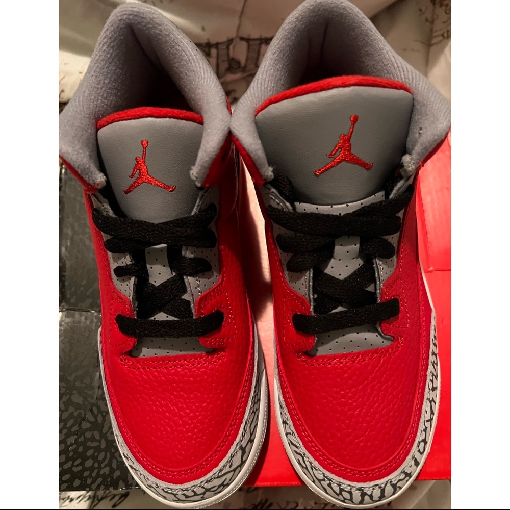 NIKE ~JORDAN 3 RETRO SE PS "Red Cement" (NWT)